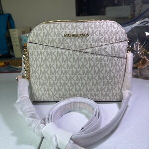 Michael Kors Cream Logo Crossbody Bag